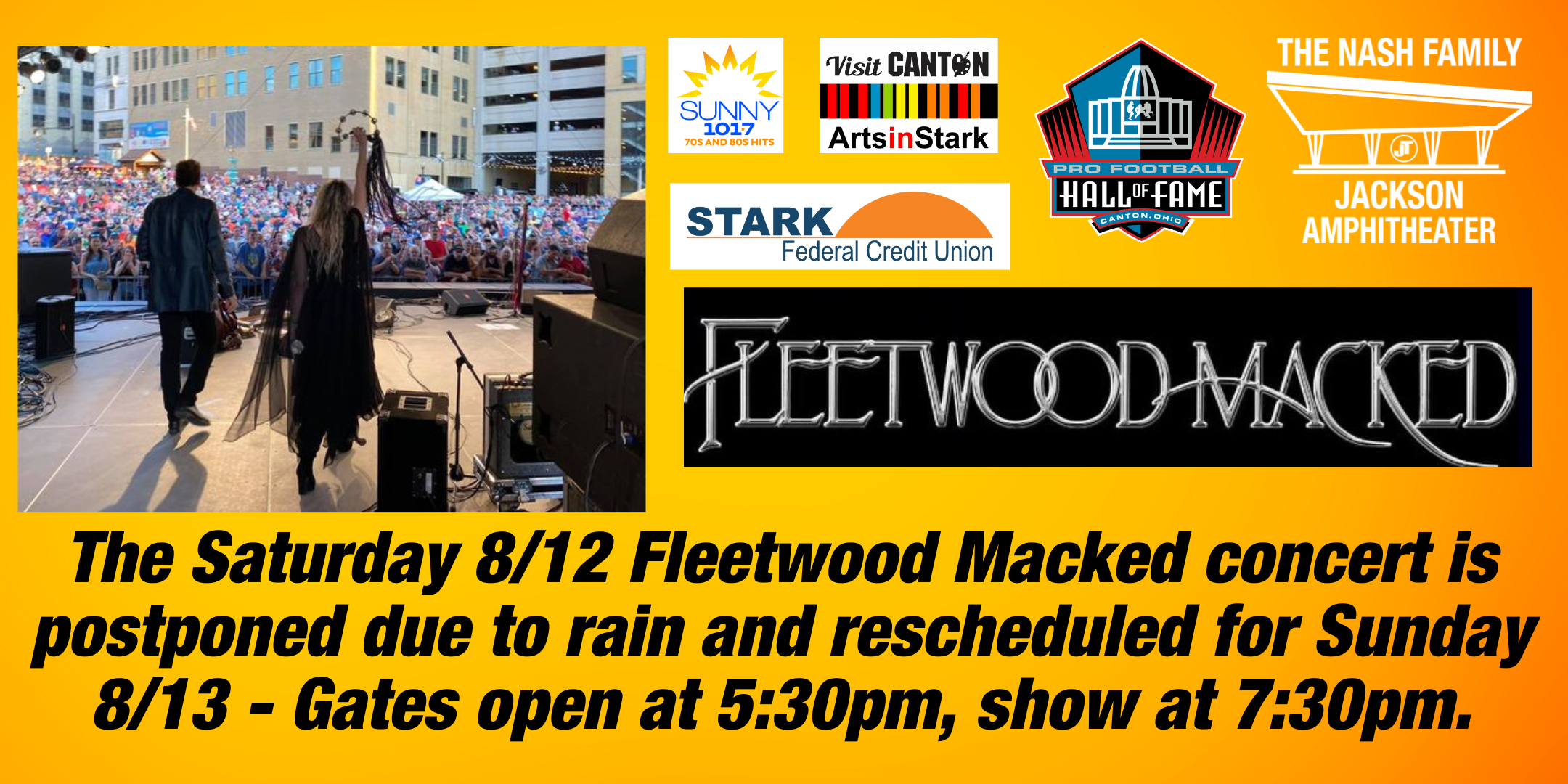 8/13/23 FLEETWOOD MAC Tribute Band FLEETWOOD MACKED – The Nash Family –  Jackson Amphitheater